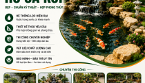Thi Công Hồ Cá Koi Long An Đẹp, Chuẩn Phong Thủy 