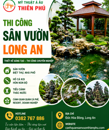 Thi Công Sân Vườn Long An Đẹp, Chuyên Nghiệp – Kiến Tạo Không Gian Xanh 