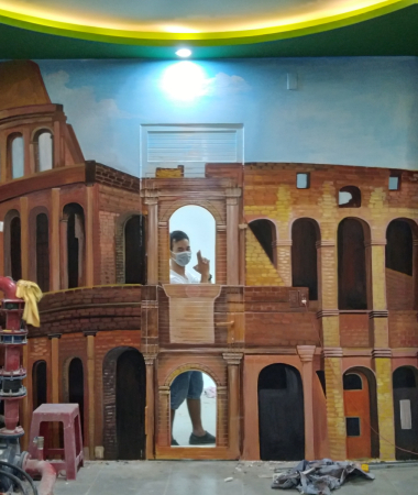 tranh vẽ tường 3d khu vực đức hòa tây  ninh