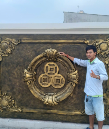 tranh phù điêu đắp nỗi saigon