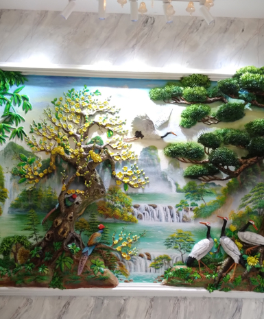 Tranh đắp vẽ tứ quý