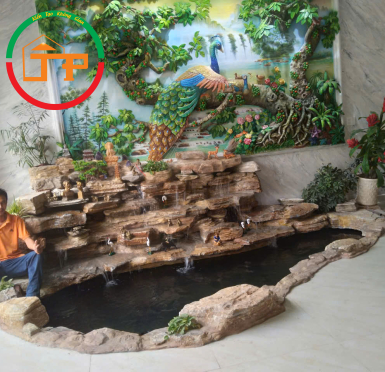 thác nước hồ cá koi 1