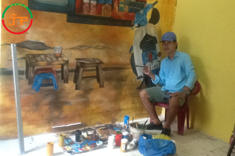TRANH 3D QUÁN NƯỚC